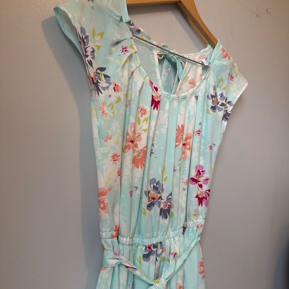 LC Lauren Conrad, mint cap sleeve dress tie waist - Picture 3 of 7